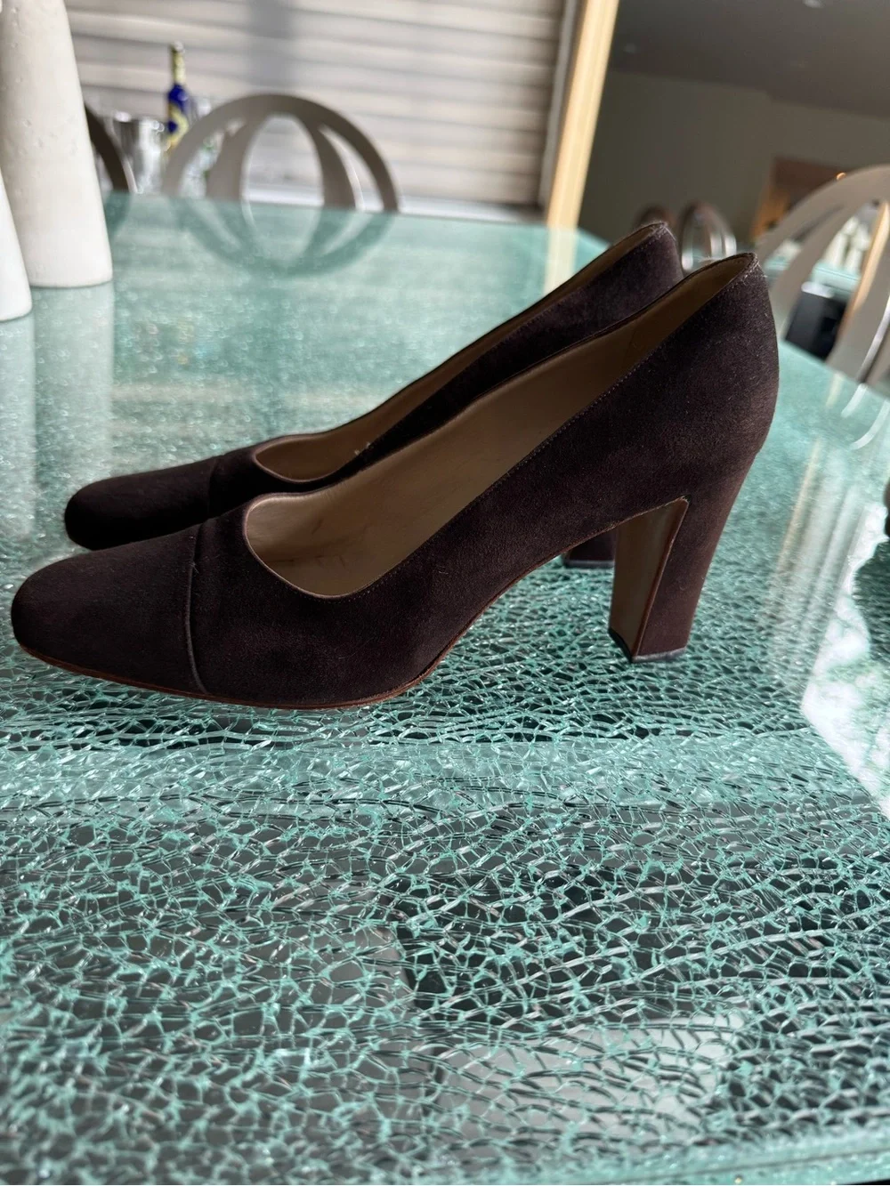 Chanel‎ Women's Brown Suede Pumps 39